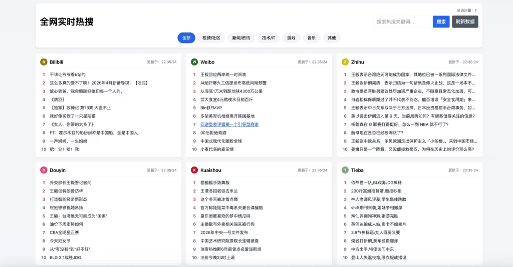 搜聚合网站源码 – 全功能完整版-知喜博客