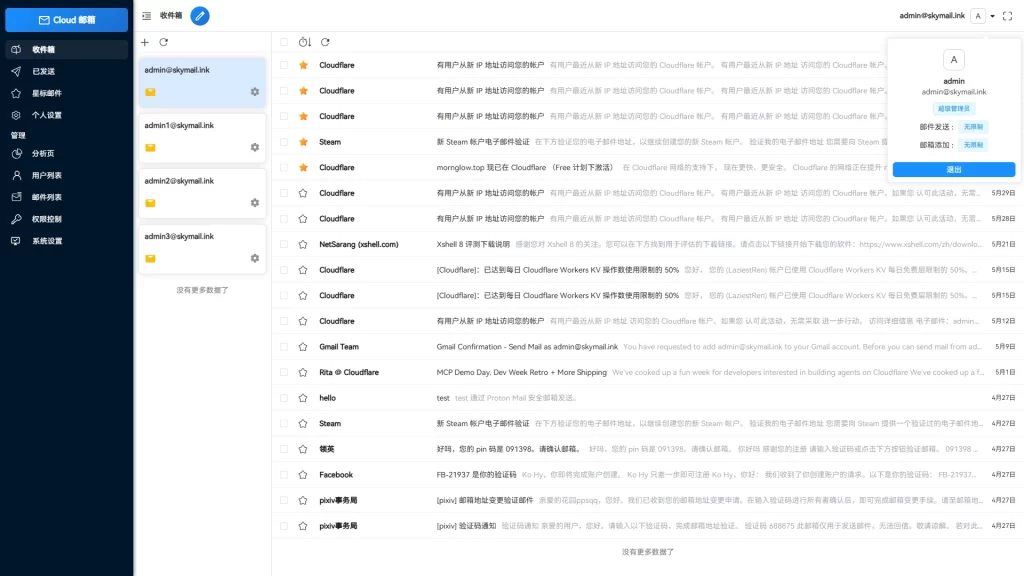 图片[2] - Email 邮箱服务系统 - 支持邮件发送 TG 转发