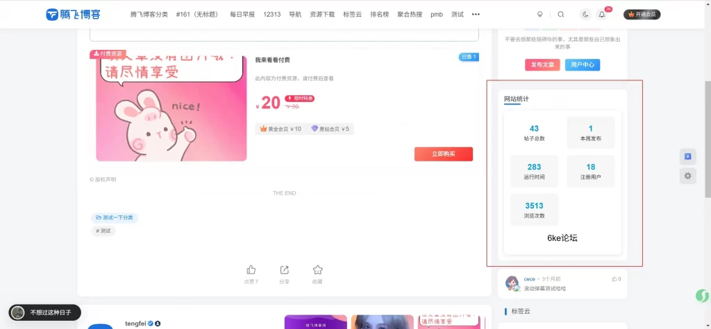 图片[3] - WordPress 插件 - 6KE 数据统计展示插件 _ 腾飞修复版