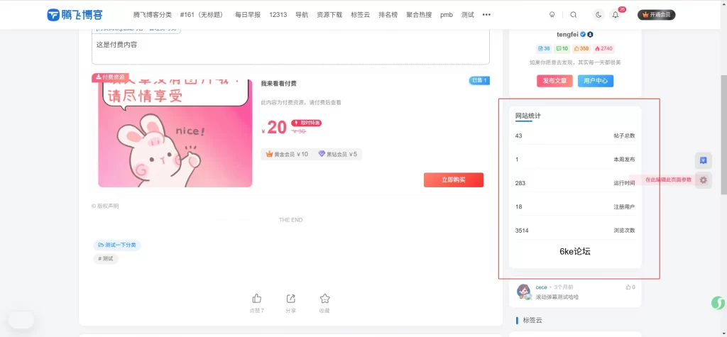 图片[4] - WordPress 插件 - 6KE 数据统计展示插件 _ 腾飞修复版