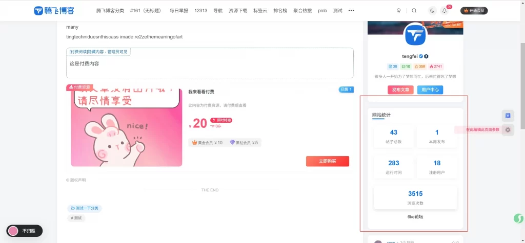 图片[5] - WordPress 插件 - 6KE 数据统计展示插件 _ 腾飞修复版