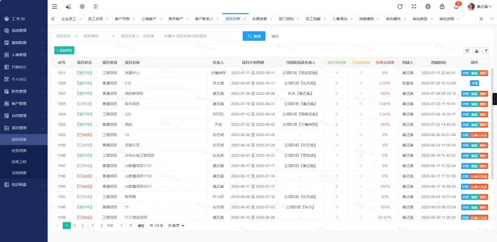 OA办公系统+管理系统v5.8 – 适用于PC端+手机端-知喜博客