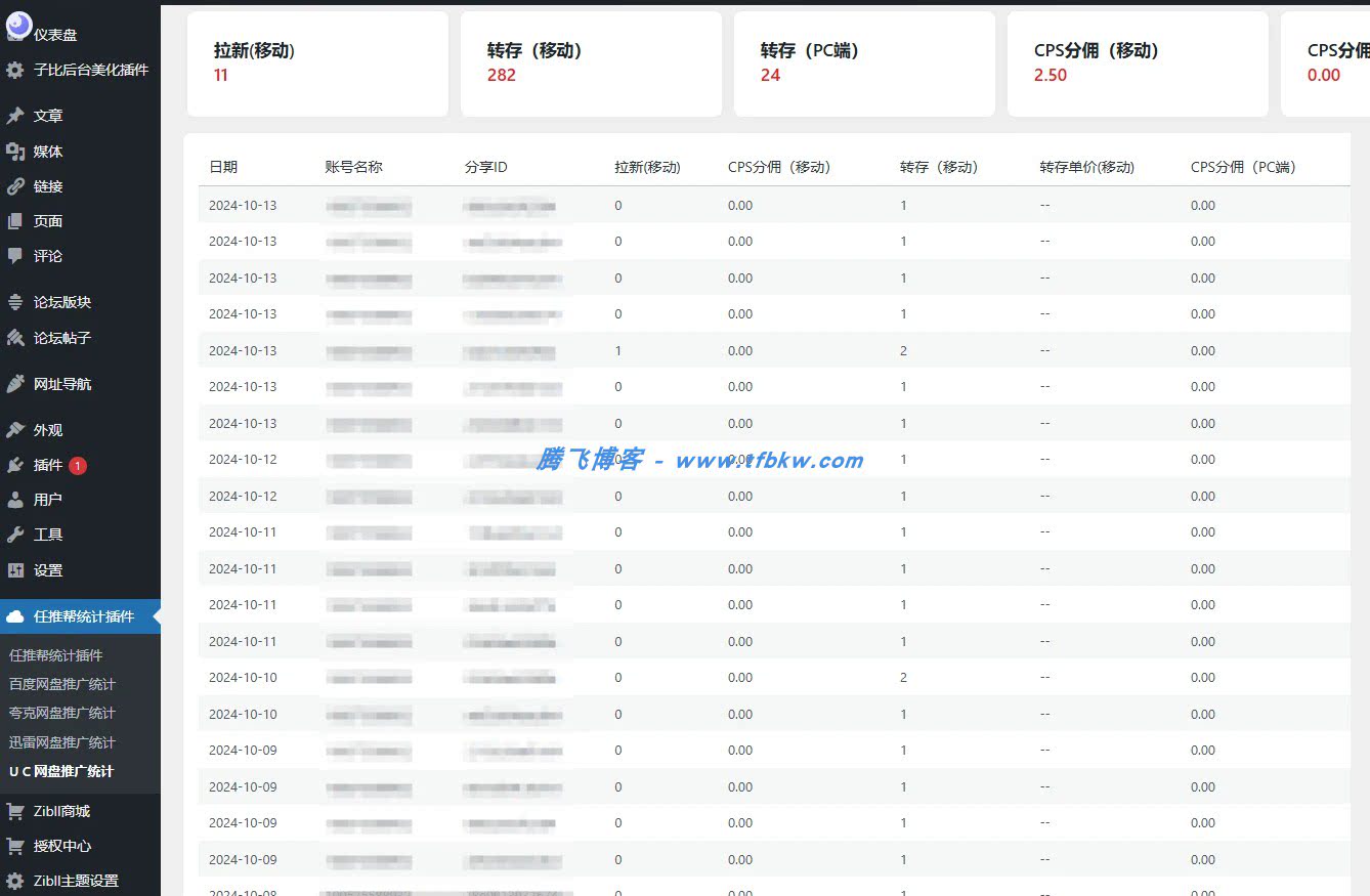 图片[4] - WordPress 插件 - 任推帮统计插件